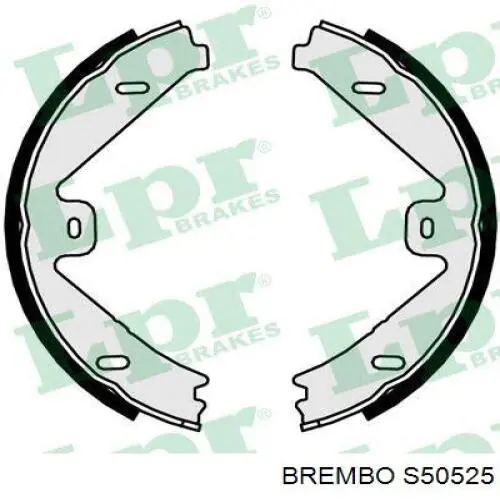 S50525 Brembo колодки ручника/стоянкового гальма