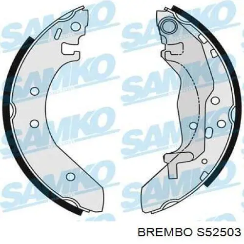 S52503 Brembo Колодки гальмівні задні, барабанні