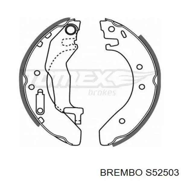 Купити S52503 Brembo Колодки гальмові задні, барабанні