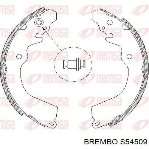 Купити S54509 Brembo Колодки гальмові задні, барабанні