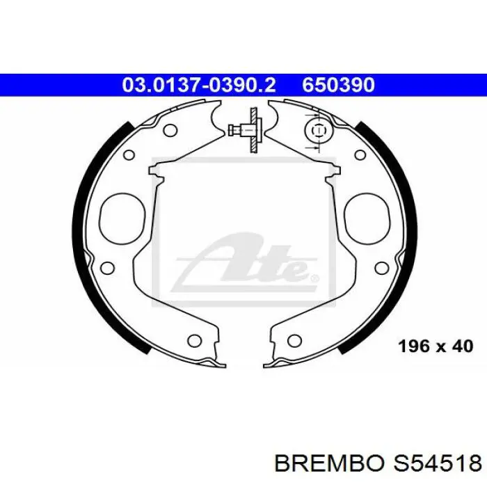 Купити S54518 Brembo Гальмівні колодки гальма стоянки