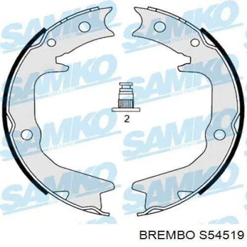Купити S54519 Brembo Колодки гальмові задні, барабанні
