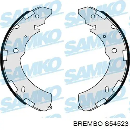 S54523 Brembo колодки гальмові задні, дискові