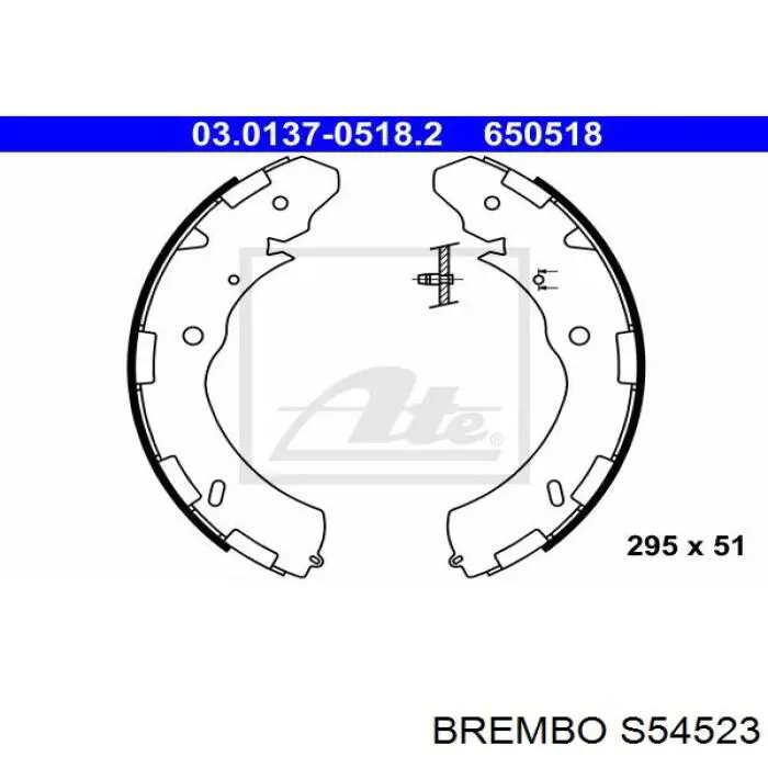 Купити S54523 Brembo Колодки гальмові задні, барабанні