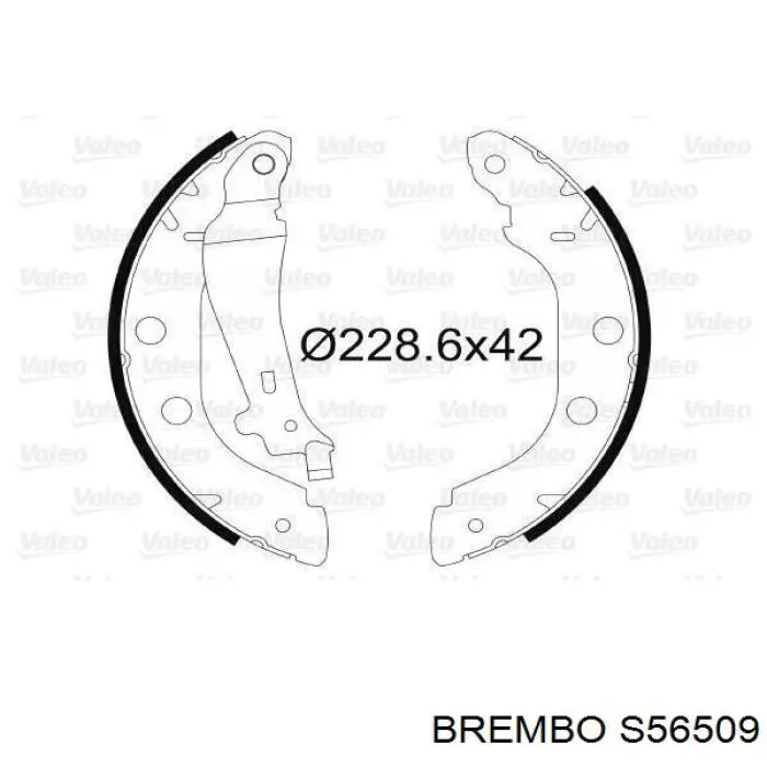 Колодки гальмові задні, барабанні S56509 Brembo