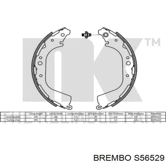 Купити S56529 Brembo Колодки гальмові задні, барабанні