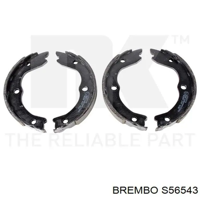 Колодки ручника / стоянкового гальма Brembo S56543 ціна, від 25.13 USD