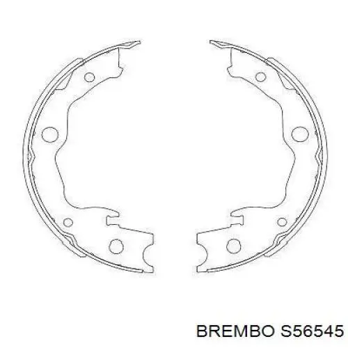 S56545 Brembo колодки ручника/стоянкового гальма