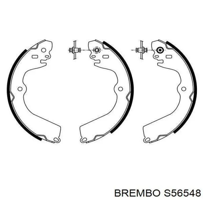 Колодки гальмові задні, барабанні S56548 Brembo