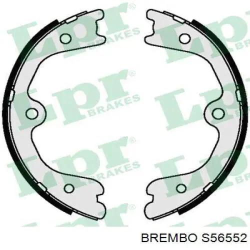 Колодки ручника/стоянкового гальма S56552 Brembo