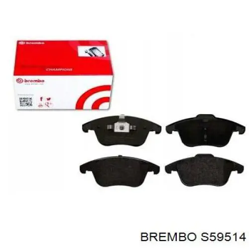 S59514 Brembo Колодки гальмівні задні, барабанні