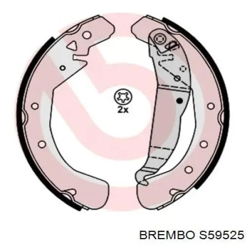 Колодки гальмові задні, барабанні Brembo S59525 ціна, від 22.15 USD