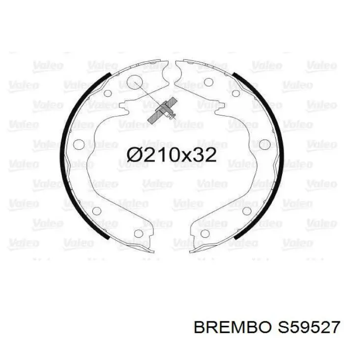 Колодки стоянкового гальма Brembo S59527