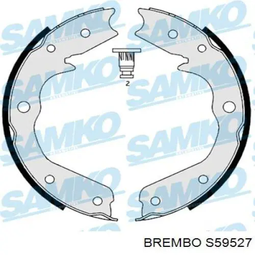 S59527 Brembo Гальмівні колодки ручника