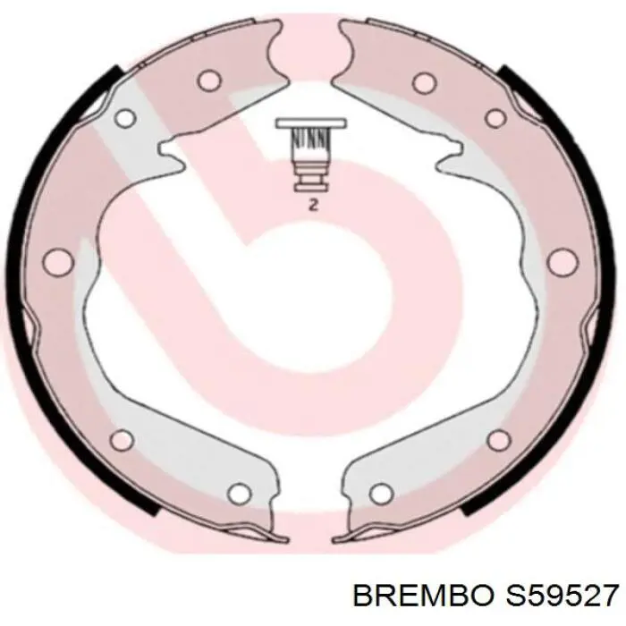 Колодки ручника/стоянкового гальма S59527 Brembo