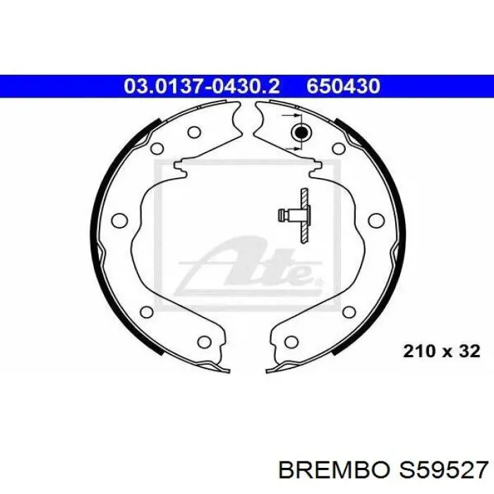 Колодки ручника S59527 Brembo
