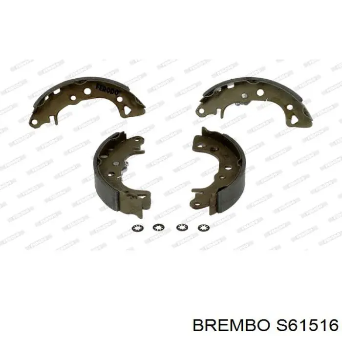 S61516 Brembo колодки гальмові задні, барабанні