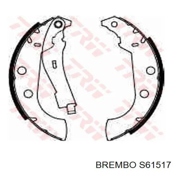Колодки гальмові задні, барабанні Brembo S61517 ціна, від 18.60 USD