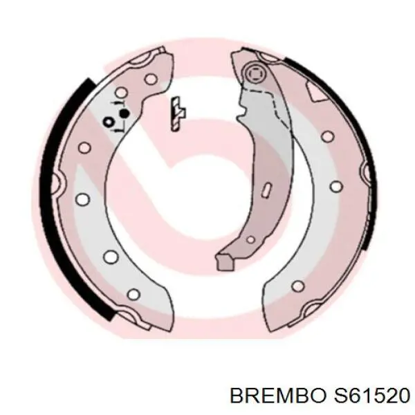 S61520 Brembo Колодки гальмівні задні, барабанні