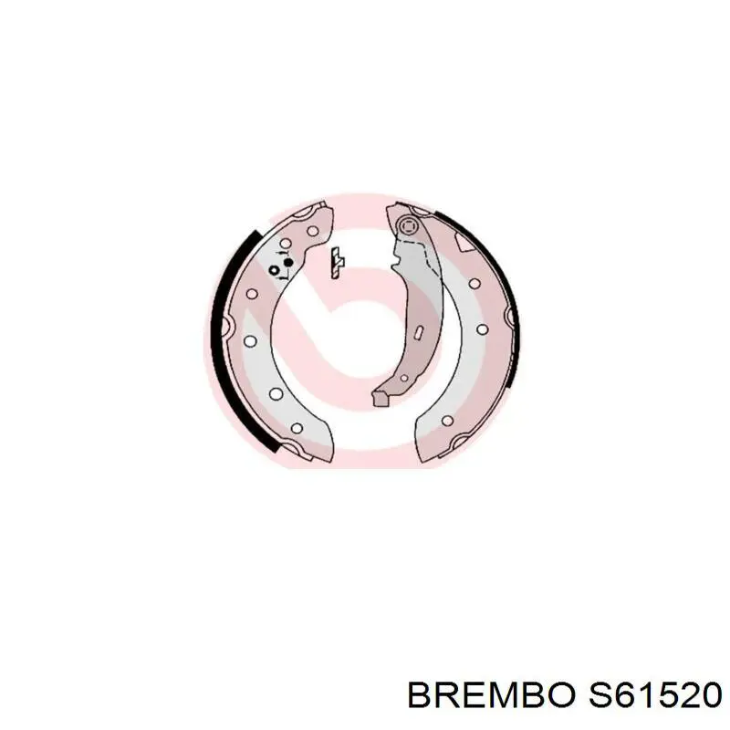 Колодки гальмові задні, барабанні S61520 Brembo