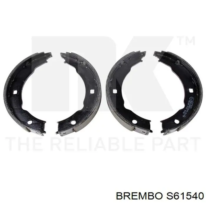 Колодки ручника / стоянкового гальма Brembo S61540 ціна, від 23.88 USD