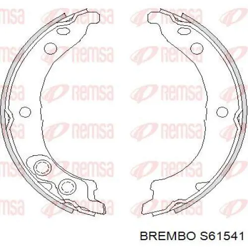 S61541 Brembo Гальмівні колодки ручника
