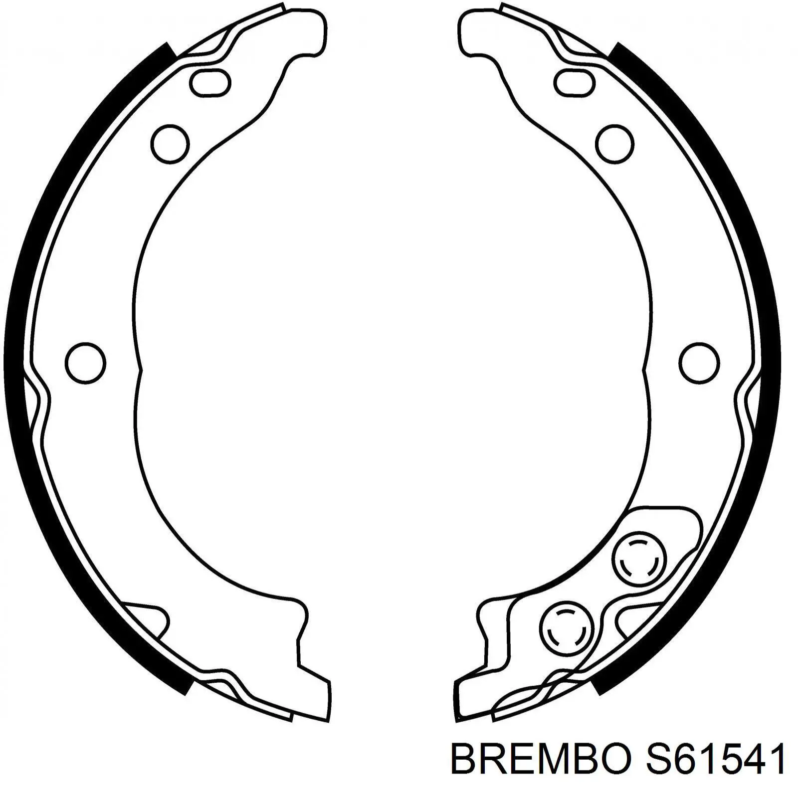 Колодки ручника S61541 Brembo
