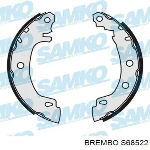Гальма робочі задні ножні і гальмівні барабани Brembo S68522