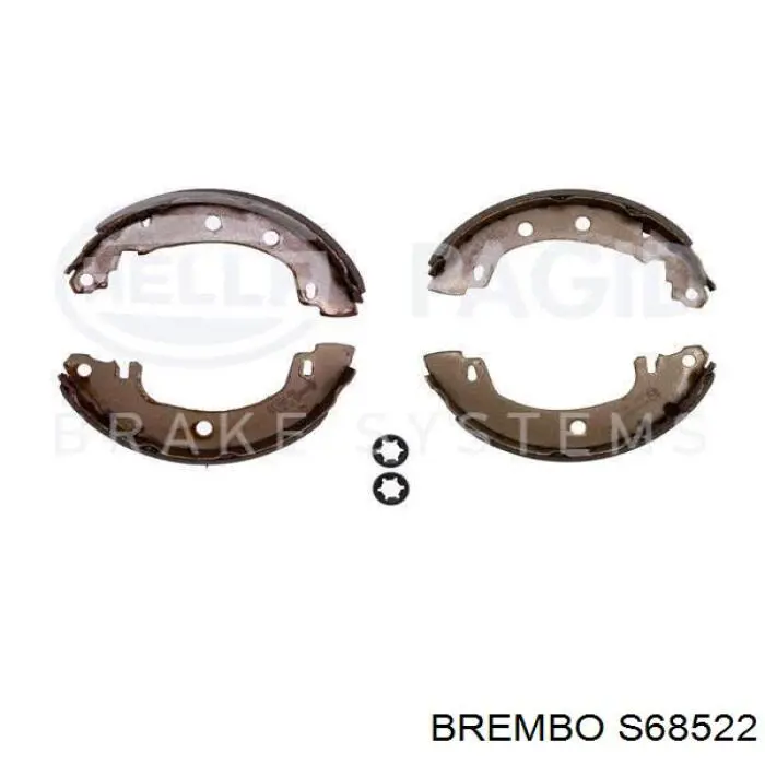 S68522 Brembo Колодки гальмівні задні, барабанні