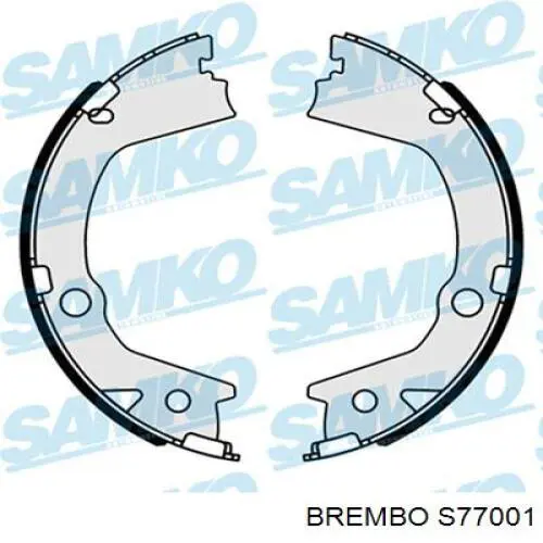 Колодки ручника/стоянкового гальма S77001 Brembo