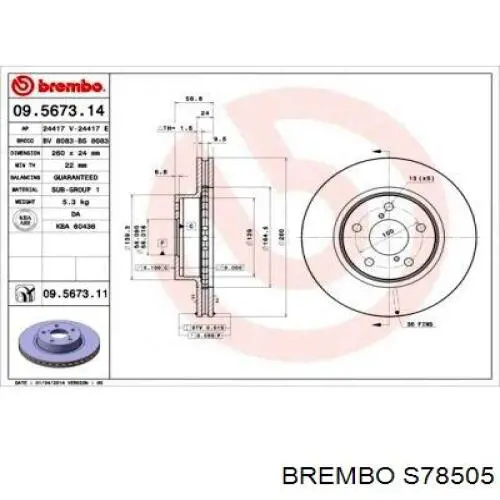 Гальма робочі задні ножні і гальмівні барабани Brembo S78505