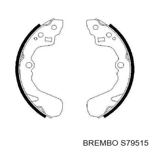 Колодки гальмові задні, барабанні S79515 Brembo