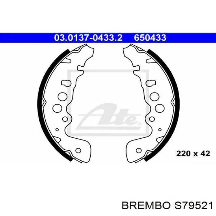 Колодки гальмові задні, барабанні S79521 Brembo