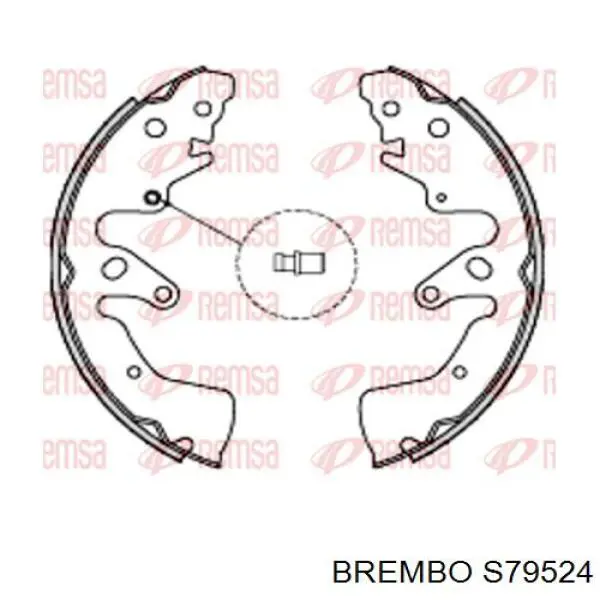 Колодки гальмові задні, барабанні S79524 Brembo