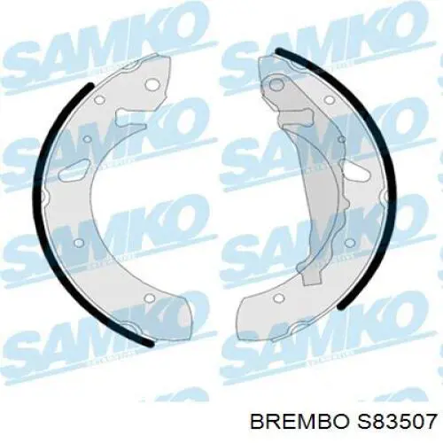 S83507 Brembo Колодки гальмівні задні, барабанні