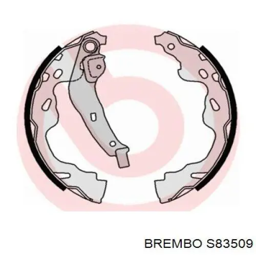 S83509 Brembo колодки гальмові задні, барабанні