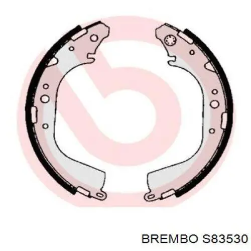 S83530 Brembo колодки гальмові задні, барабанні