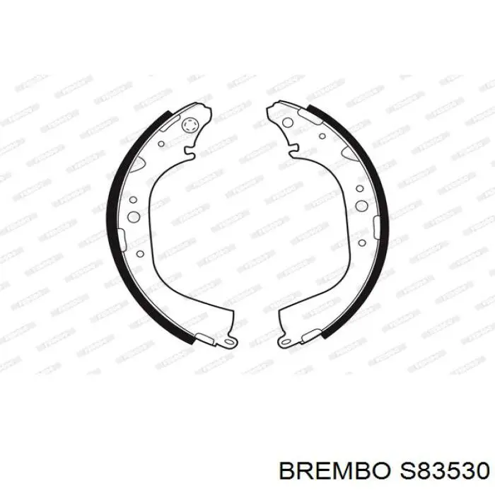 Купити S83530 Brembo Колодки гальмові задні, барабанні