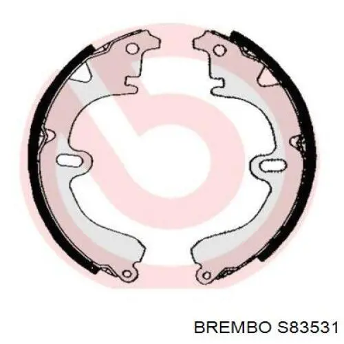 Гальма робочі задні ножні і гальмівні барабани Brembo S83531