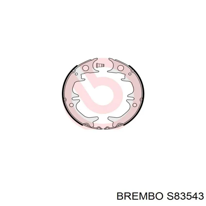 S83543 Brembo колодки ручника/стоянкового гальма