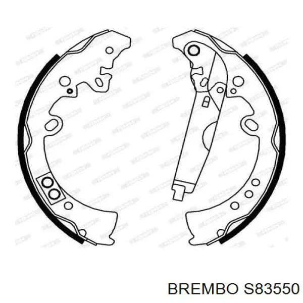 Колодки гальмові задні, барабанні S83550 Brembo