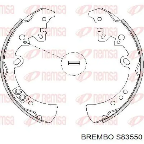 Купити S83550 Brembo Колодки гальмові задні, барабанні