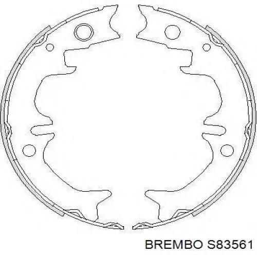 Колодки ручника S83561 Brembo