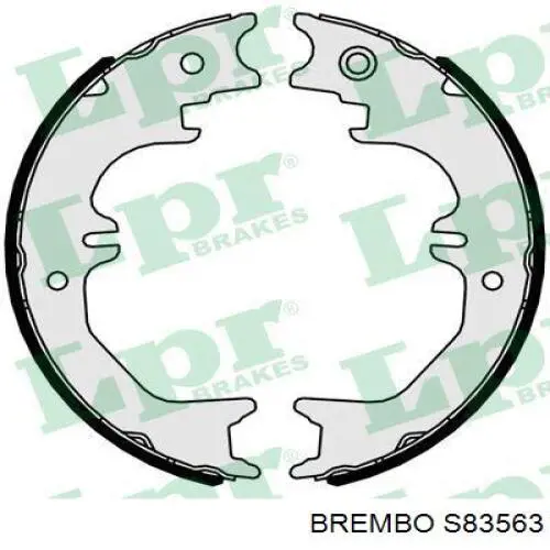 Колодки ручника/стоянкового гальма S83563 Brembo