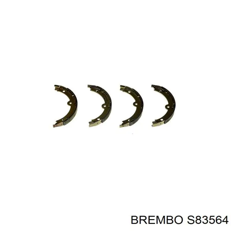 S83564 Brembo колодки ручника/стоянкового гальма