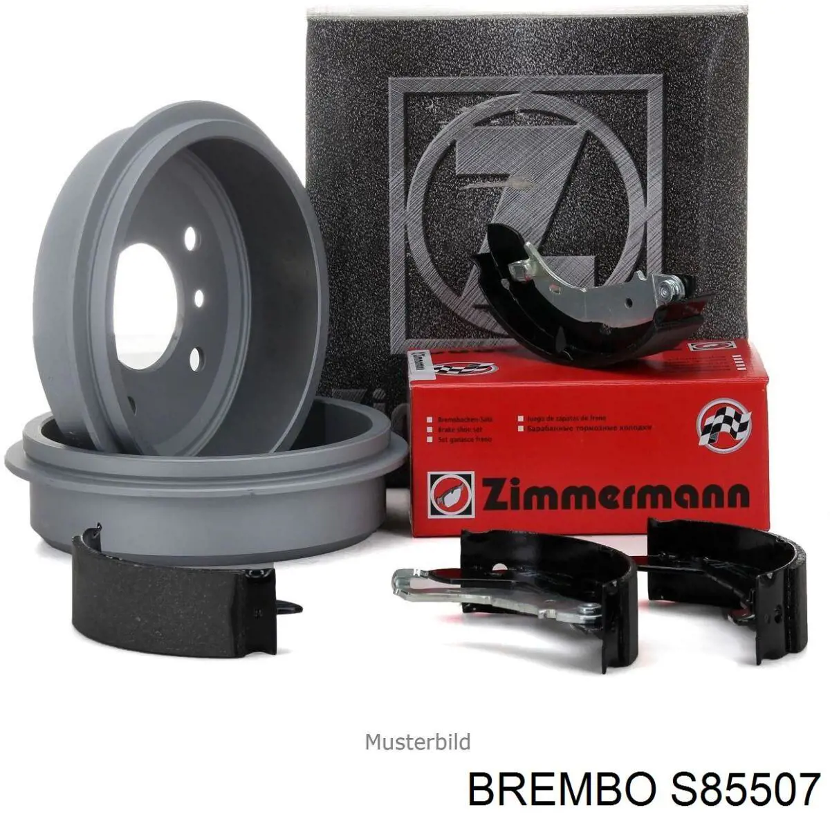 Гальма робочі задні ножні і гальмівні барабани Brembo S85507