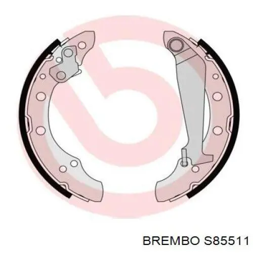 S85511 Brembo колодки гальмові задні, барабанні