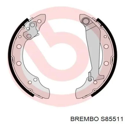 Купити S85511 Brembo Колодки гальмові задні, барабанні
