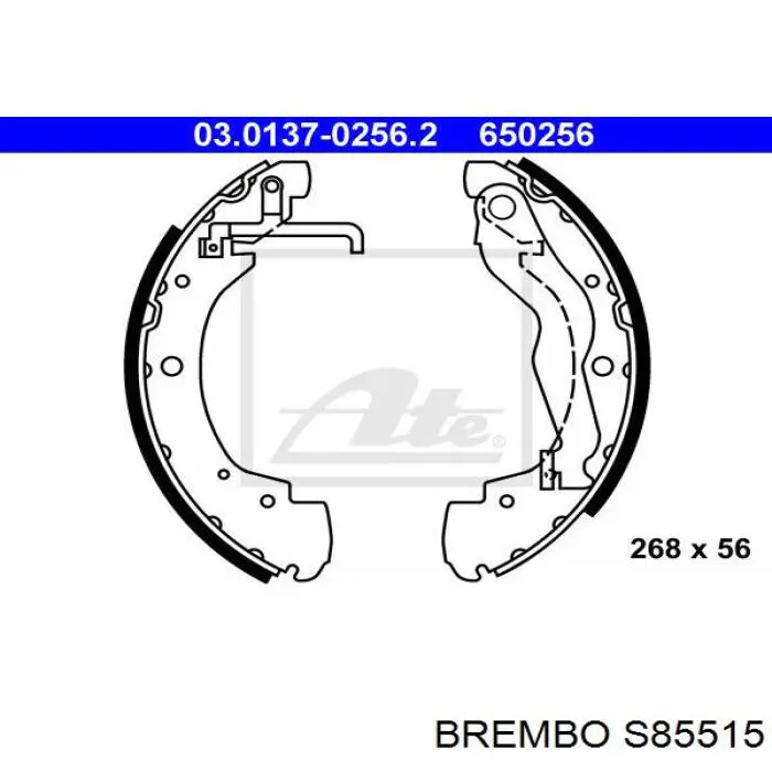 Колодки гальмові задні, барабанні S85515 Brembo