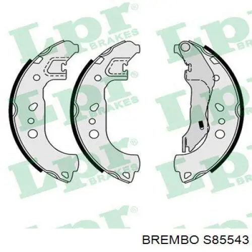 Колодки гальмові задні, барабанні Brembo S85543 ціна, від 26.50 USD